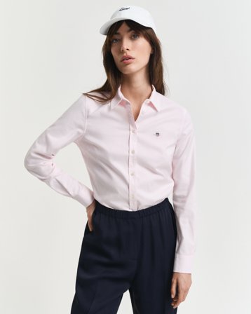 GANT Damen Slim Fit Stretch Oxford-Bluse (40)