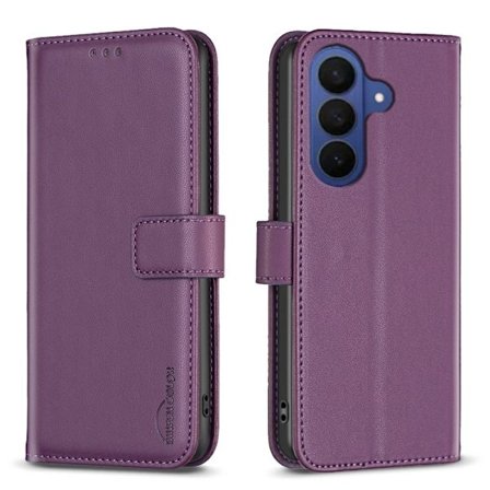 BINFEN Samsung Galaxy S26 Pro Plånboksfodral Folio Flip Konstläder - Mörklila