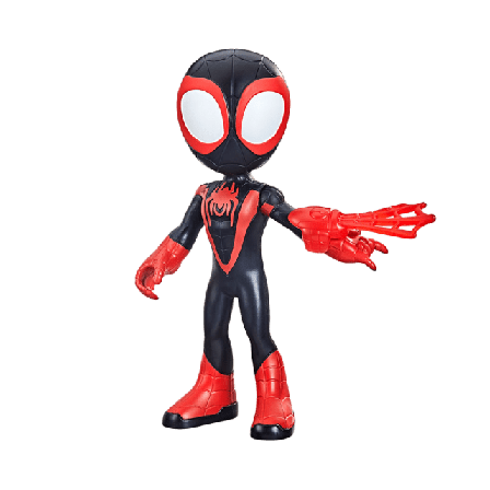 Spidey Amazing Friends Supersized 9 Inch Figure Miles Morales Dockor & figurer Unisex ONESIZE