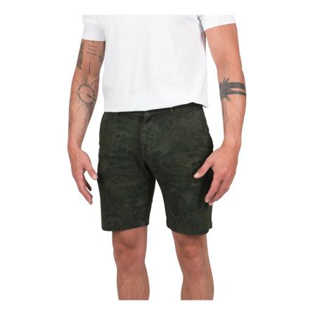 Dstrezzed, Charlie Chino Shorts Camo Leafs Twill Knit leaf green 515382 - 30 Groen, Heren, Maat:W30