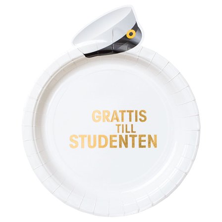 Grattis Till Studenten Pahviset Lautaset