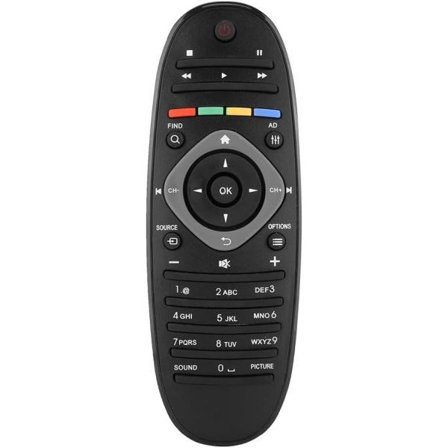 Philips Kaukosäätimen Korvaava Kaukosäädin Philips TV:lle Abs Kestävä Abs Vakaa Helppokäyttöinen Herkkä Korvaava Älytelevisiolle Universaali