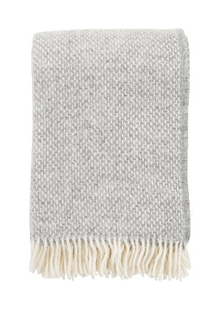 Klippan Ullpläd Preppy Filtar & plädar Unisex Grå 130 x 200