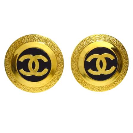 Chanel Vintage, Pre-owned Metal earrings Geel, Dames, Maat:ONE Size