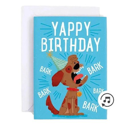 Musik Uendeligt Lydkort Sjov Hund Firkantet Prank Lykønskningskort Papir Hund Musik Lykønskningskort[HK]