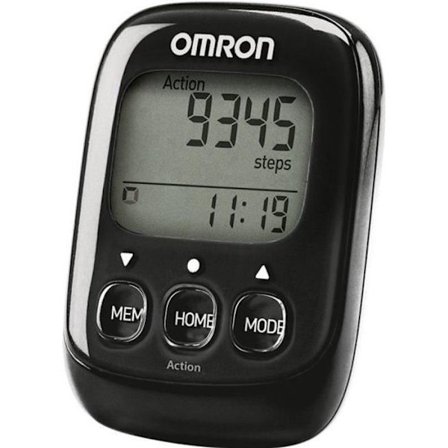 Skridttæller - Omron - HJ325-EBK - Skridttælling - Kalorieberegning - Strømsparetilstand