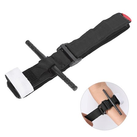 75 cm Nylon Bærbar Utendørs Enhåndsbetjent Roterende Militær Tourniquet Taktikk Arterie Nødspenne Stopp Blødningsstropp