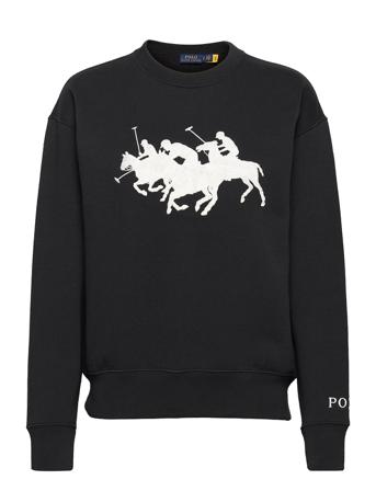Heard Cn Po-Long Sleeve-Knit Black Polo Ralph Lauren