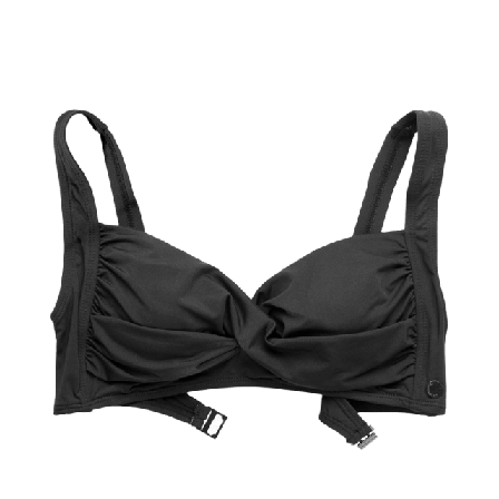 Panos Emporio Medea Solid Top Bikini Dam Svart 42