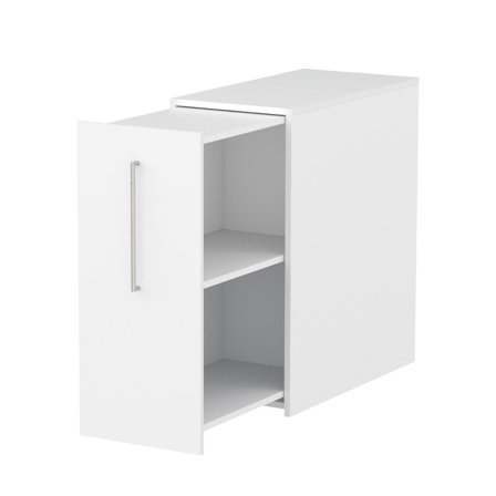 LANAB DESIGN Sidoskåp H925 D800 vitlaminat Vänster - Lyreco - Kontorsmöbler och inredning - Skåp och hyllor - Förvaringsskåp