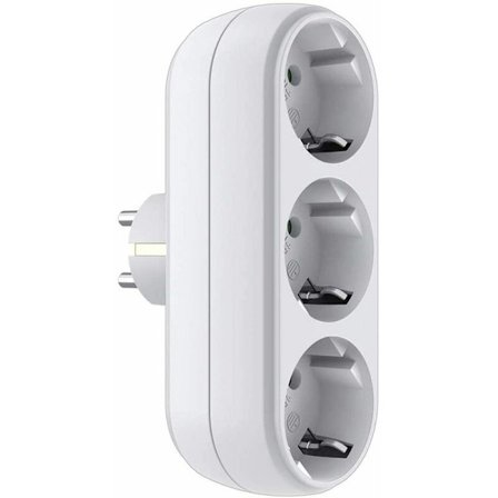 Surface Power Strip 3500W Trådløs Stikkontakt Hvid Surface Power Strip Smart Triple Power Strip -