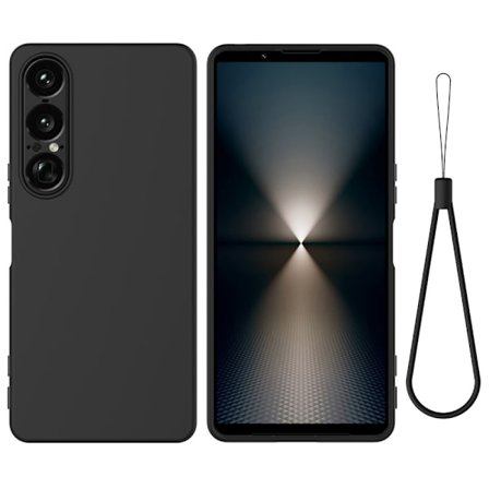 Sony Xperia 1 VII Skal Liquid Silikon Svart