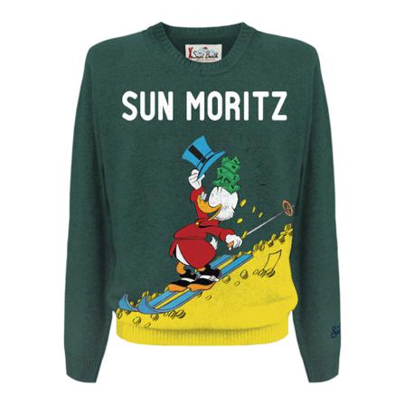 MC2 Saint Barth Round-neck Strik Grøn, Herre Strik
