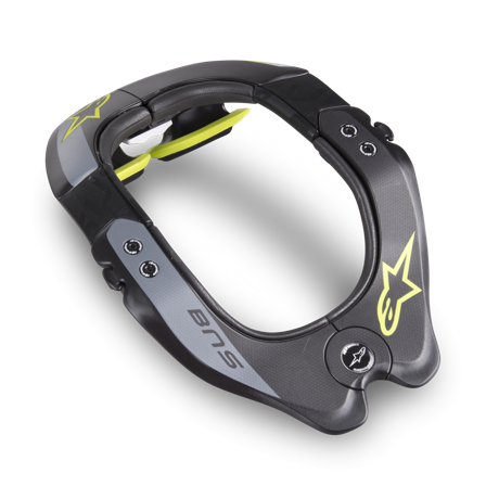 Nakkebeskyttelse Alpinestars BNS Tech-2 Svart/Fluo gul XS-M
