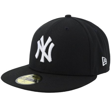 New Era - MLB Schwarz Fitted Cap - New York Yankees MLB Basic 59FIFTY Black Fitted @ Hatstore