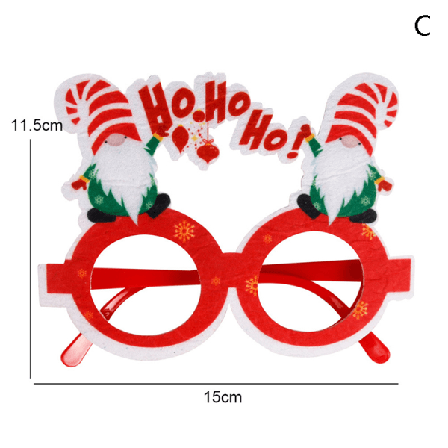 Jul Filt Glasögon Fotorekvisita God Jul Dekor För Ho