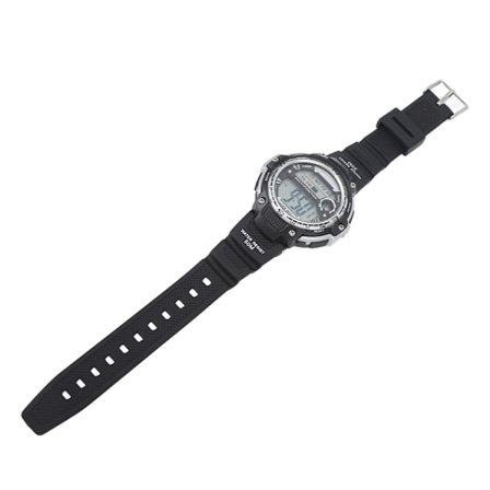 Multifunksjonell digital klokke 68mAh Luminous WR50M Vannbestandig digital sportsklokke for menn gutter sølv