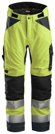 Snickers Workwear 6639 AllroundWork Vinterbukse varsel, gul, kort størrelse Varsel, Gul, Klær