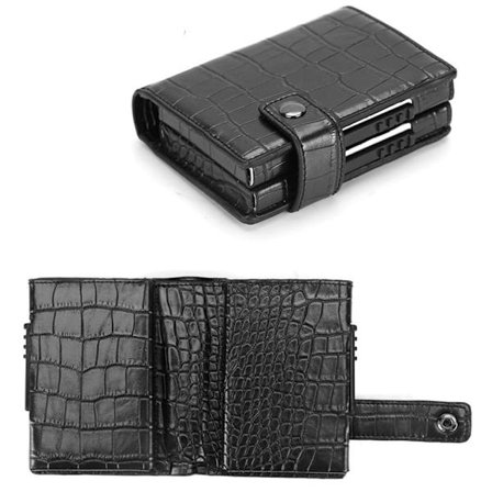 Aluminium PU-Läder Stilrent Praktiskt Korthållare från Jensen