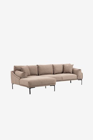 Hanah Home - Hjørnesofa Leo Left - Brun - Sofaer - Fra Homeroom