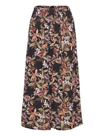 Onlnova Lux Button Skirt Aop Wvn 7 Black ONLY