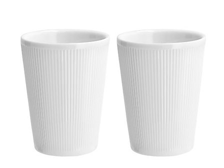 PILLIVUYT Termokrus Eventail 25cl 2stk hvit