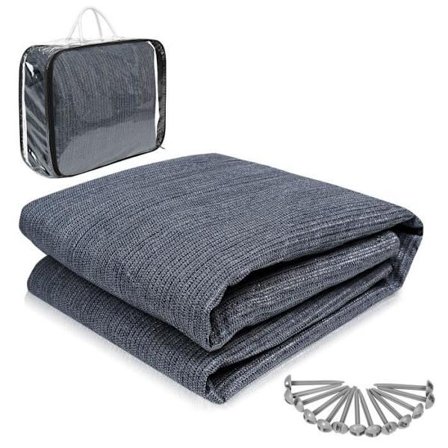 UISEBRT 400x500cm Campingtält Matta 240g/m² Mjuk och Andningsbar Halkfri HDPE Golvdukar med Transportväska för Tält