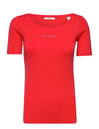 T-Shirts T-shirt Top Rød Esprit Casual