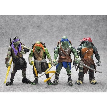 4 Pack Teenage Mutant Ninja Turtles - 12CM - Ny Modell zdq