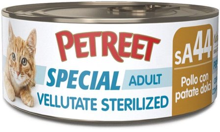 Petreet Vellutate Pollo Con Patate Cibo Umido Gatto Sterilizzato
