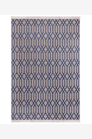 Hanah Home - Matta-Nadia - Blå - Jute- & sisalmattor - 60X100 - Från Homeroom