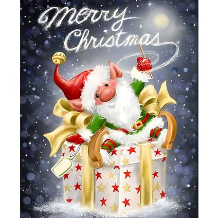 30 x 40 cm, Diamantmaleri Nisse Diamantmaleri Broderi Di