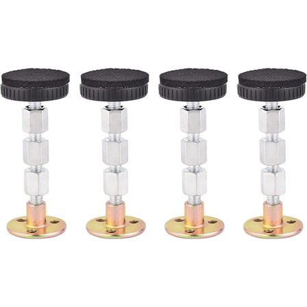 Sengestopper sæt med 4 metal seng ramme anti shake værktøj sengegavl vægbeslag justerbar gevind seng ramme anti shake værktøj til seng