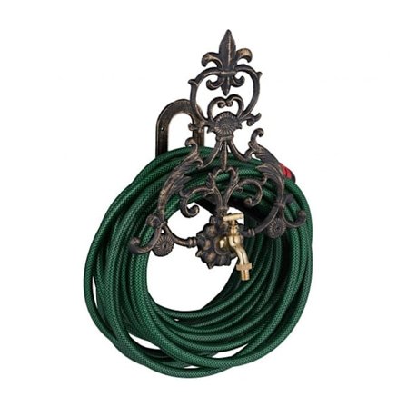 Vintage slanghållare med kran