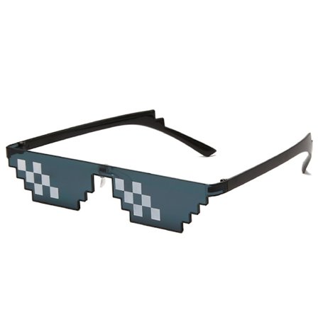 Premium Thug Life Pixelerede Unisex Solbriller Mosaik med Him MLG