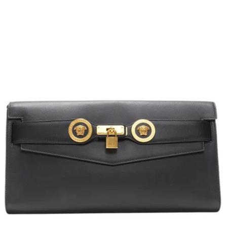 Versace Pre-owned Pre-owned Læder clutches Sort, Dame Vintage Tasker, Størrelse: ONE Size