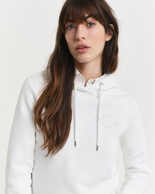 GANT - Tonal Shield-hettegenser til dame eggshell