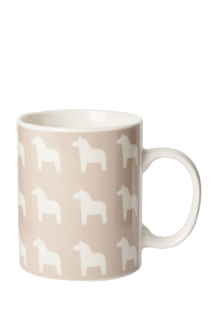 Åhléns Home Mugg DALAHÄST Muggar & koppar Beige ONESIZE