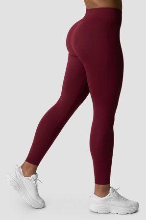 ICANIWILL - Define Seamless Tights Burgundy - Träningstights - Dam - Träningskläder från ICIW