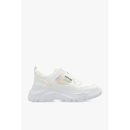 Versace Jeans Couture Sneakers with logo , Wit , Dames , Maat: 41 EU