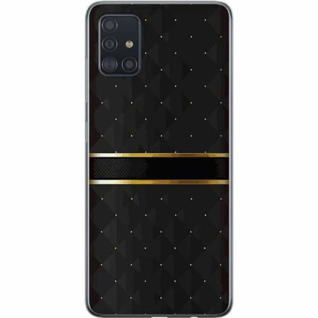 Samsung Galaxy A51 Mjukt Skal - Golden Stripes