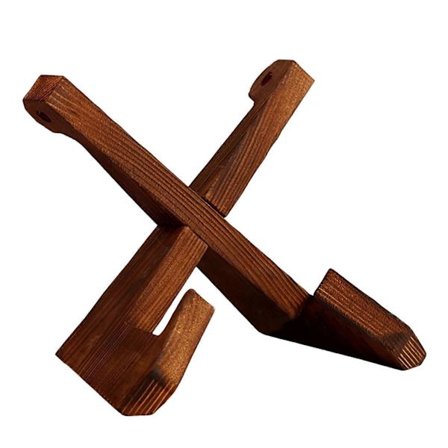 Kokebokstativ i tre, multifunksjonelt oppskriftsbokstativ for skrivebord og benkeplate