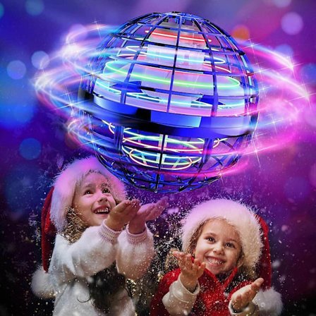 Flyvende bold legetøj, flydende globus, 2022 magisk kontrol mini drone (blå)