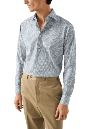 Eton Signature Twill-skjorta Contemporary Fit Skjortor Herr Blå 44