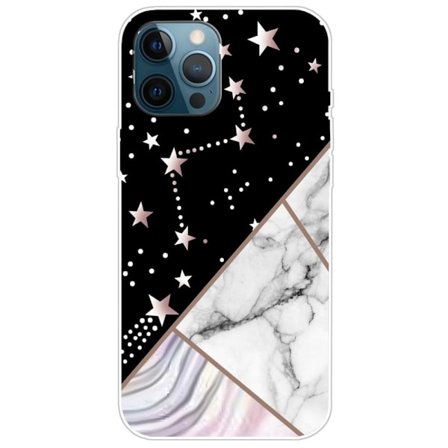 Marmormotiv iPhone 14 Pro skal - Konstellation Marmorplatta