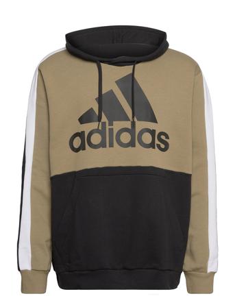 Essentials Colorblock Fleece Hoodie Hoodie Trøje Multi/mønstret Adidas Performance