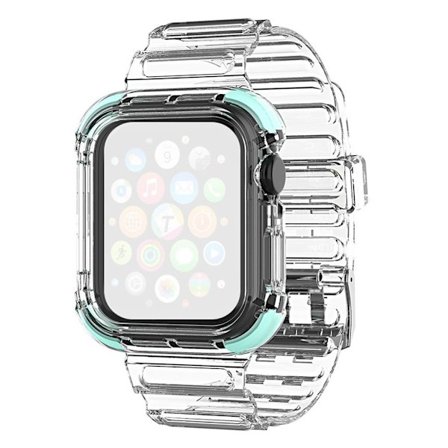 Apple Watch Series 6 / 5 40mm farve kant klar stil urrem - Grøn