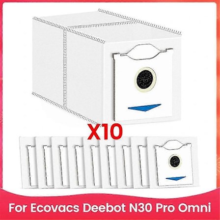 Pölypussit Ecovacs Deebot N30 Pro Omni -robotti-imuriin, pussit, varaosat, tarvikkeet