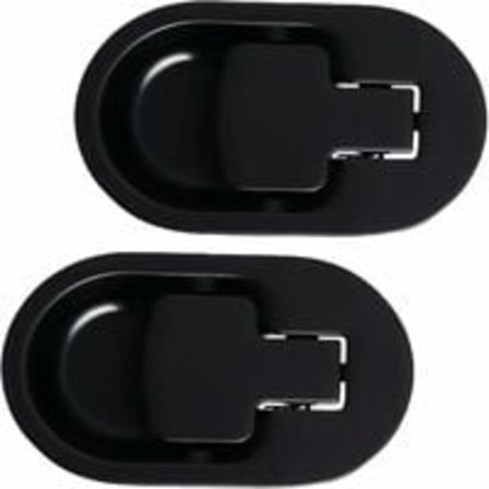 Relax Recliner -nojatuolin ja sohvan vipu, musta kiinteä alumiini Meta