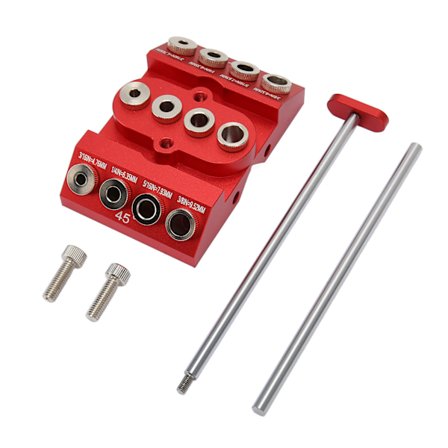 30 45 90 Vinklad Borrguide Förlängd Positionering Multivinkel Träbearbetning Borr Jigg